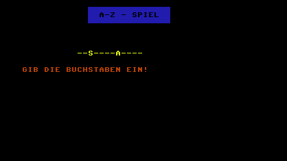 A-Z Spiel Screenthot 2